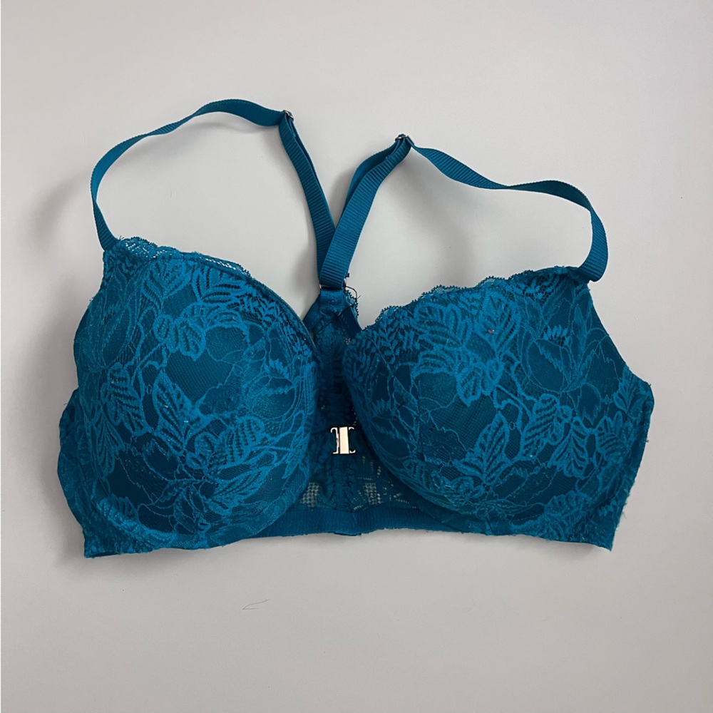 Auden Teal Lace Underwire Bra